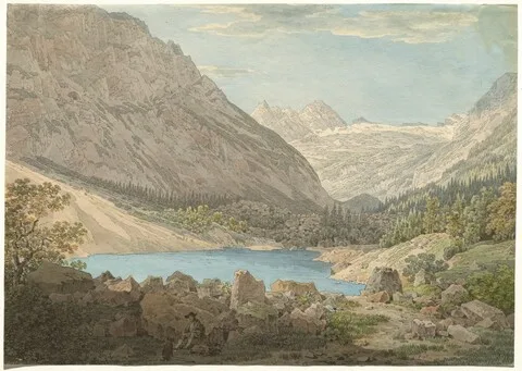 Max Joseph Wagenbauer, "The Blue Pool" in the Rein Valley near Garmisch