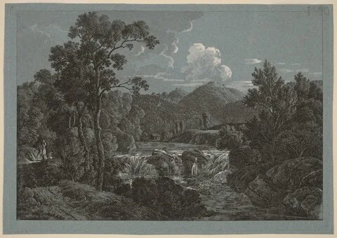 Josef Rebell, The Waterfall near Schladming in the Steiermark