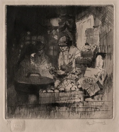 Auguste Brouet, The Chestnut Seller
