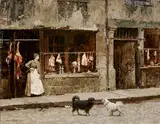 Marie-François Firmin-Girard, The Street in Paris