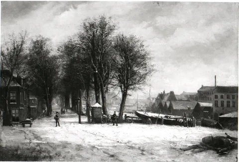 Willem Koekkoek, Plantage Lijnbaansgracht in Amsterdam