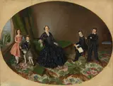 William Strutt, Maria Elizabeth O'Mullane and her children