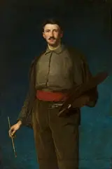 Ludwik de Laveaux, Self-portrait with a palette