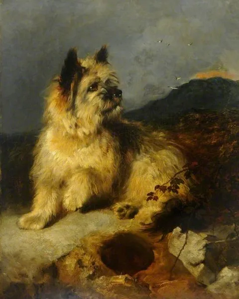 George Earl, A Terrier by a Rabbit Hole