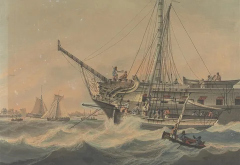 Samuel Atkins, Man-of-War and Shipping off the Coast