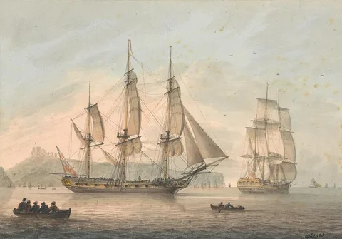 Samuel Atkins, Ships of the Line off Dover