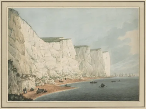 Samuel Atkins, The Fleet Off the Coast, Beachy Head