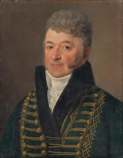 Anton Einsle, Portrait of a Man with a White Collar