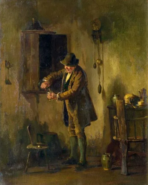 Howard Helmick, Interior of an Irish Cottage