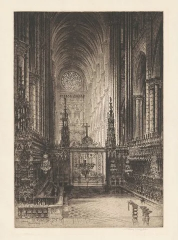 Albany E. Howarth, Interior of Amiens Cathedral