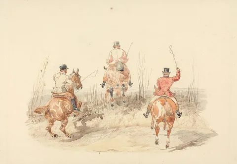 Samuel Henry Alken, Riders Taking a Fence