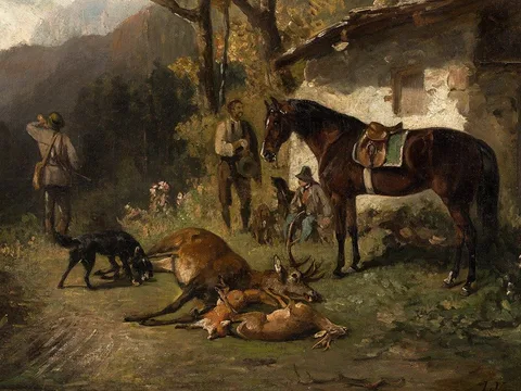 Ludwig Voltz, Hunting scene