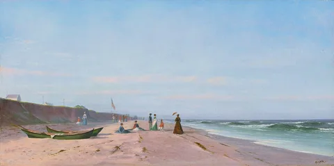 Francis A. Silva, The Beach at Long Branch