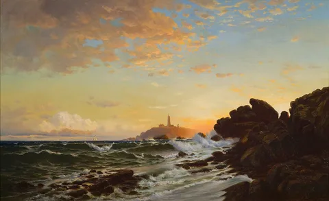 Francis A. Silva, Lighthouse at Sunset