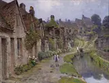 Anna Richards Brewster, Arlington Row, Bibury, England, from the West