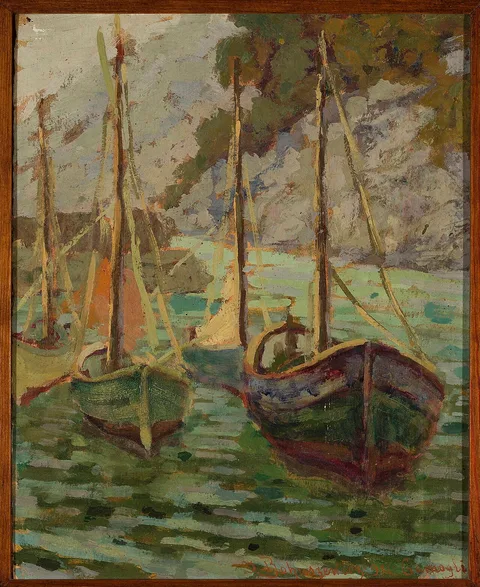 Jan Bohuszewicz, Port in Camogli at dusk