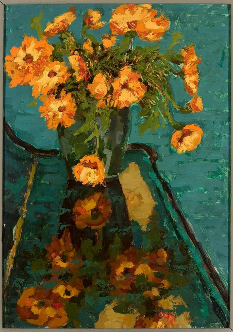 Jan Bohuszewicz, Bouquet of camomiles and a piano