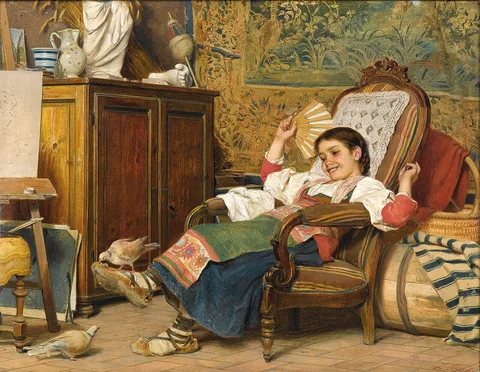 Luigi Bechi, The Pet Doves
