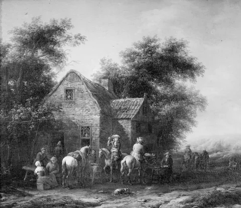 Barent Gael, Horsemen by an Inn