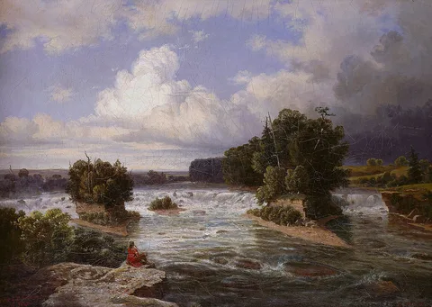 Henry Lewis, St. Anthony Falls As It Appeared in 1848