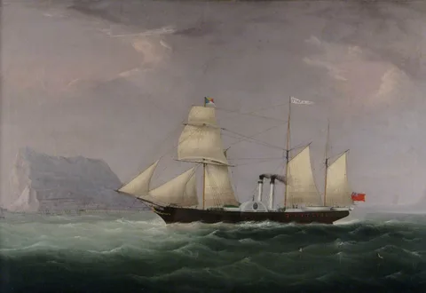 Samuel Owen, 'Tagus' Entering the Bay of Gibraltar