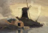 Samuel Owen, Windmill and Brick Kiln on Riverside