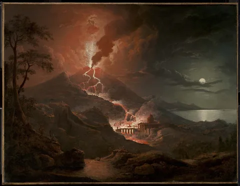 Sebastian Pether, Eruption of Vesuvius with Destruction of a Roman City