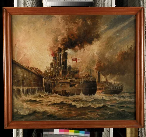 Charles de Lacy, HMS 'Vindictive' at Zeebrugge, 23 April 1918