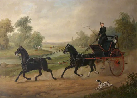 Edward Benjamin Herberte, Edmund Wilson (1831-1934) driving his Tandem