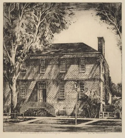 Earl Horter, Williamsburg, Ludwell-Paradise House