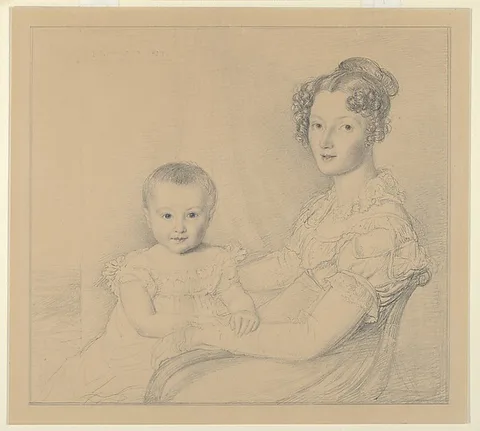John Linnell, Portrait of a mother and child