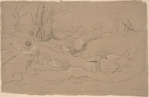 John Linnell, Bayswater, Clearing the Ground between Queen's Road and Porchester Terrace