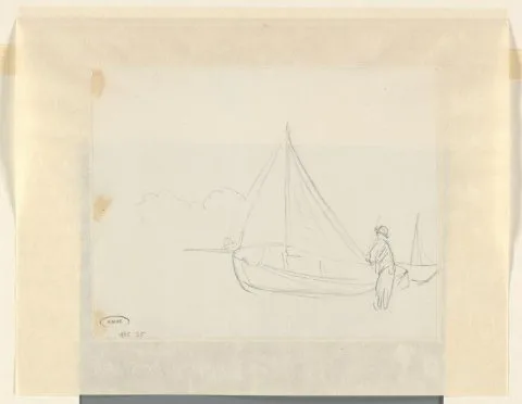 John Linnell, Figuur bij een zeilschip