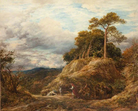 John Linnell, The Disobedient Prophet (1 Kings, Chapter 13)