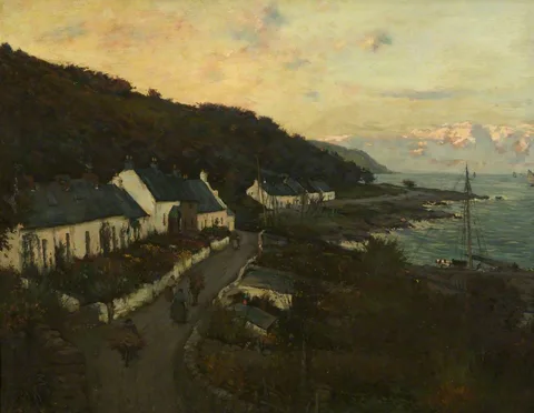 Alfred Heaton Cooper, Corrie Village, Arran
