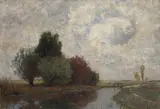 Otto Gampert, River landscape in the Dachau region