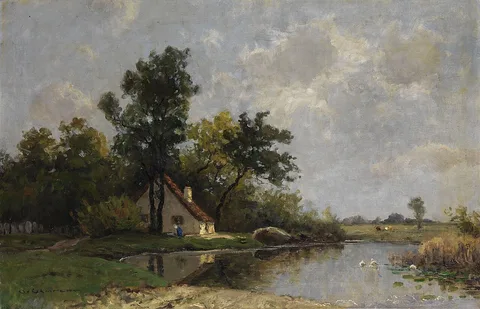 Otto Gampert, The house at the lake