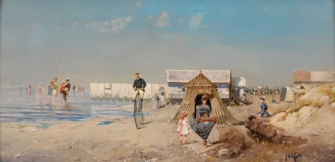 Robert Alott, Am Strand von Ostende.