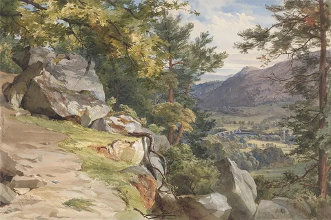 John Mole, View from Craig-y-Barns, Dunkeld, Looking South