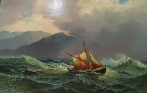 Hjalmar Johnssen, Pilot boat in high seas