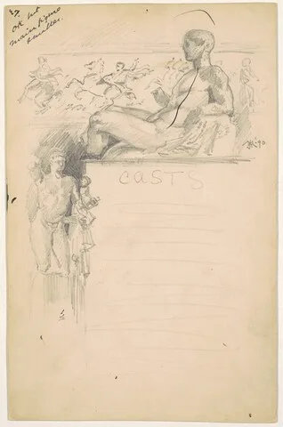 James Henry Moser, Study for "Casts from Antique Sculpture: The Parthenon"