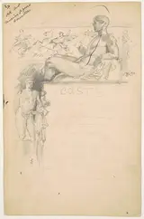 James Henry Moser, Study for "Casts from Antique Sculpture: The Parthenon"