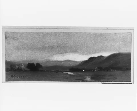 James Henry Moser, The Beginning of Autumn (Monument Mountain near Stockbridge)(from McGuire Scrapbook)
