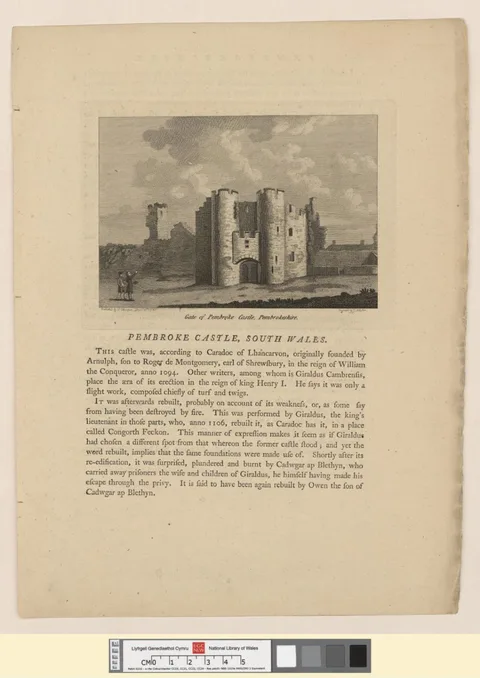 James Newton, Gate of Pembroke castle, Pembrokeshire