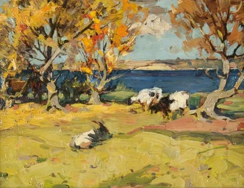 John Reid Murray, Landscape with Goats