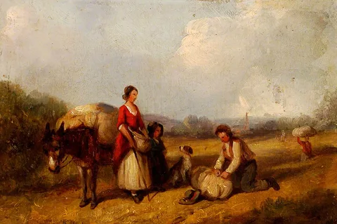 Edward Robert Smythe, Travelling Family and Donkey