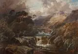 Clarence Roe, Mountain, River and Bridge