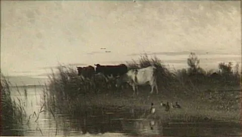 Cornelis Westerbeek, Koeien aan een plas