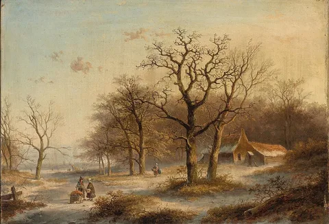 Jan Evert Morel, Winter Landschape
