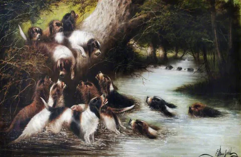 Edward Armfield, At Fault, Otter Hunting